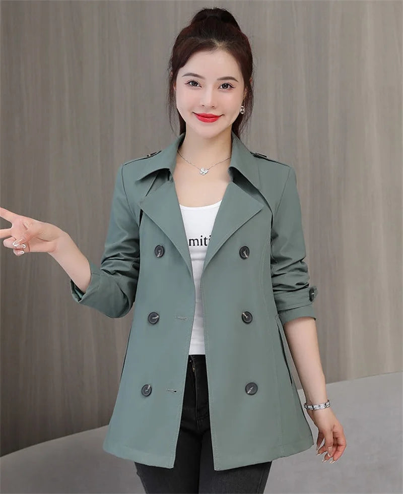 Women's 2024 Belted Spring Windbreaker