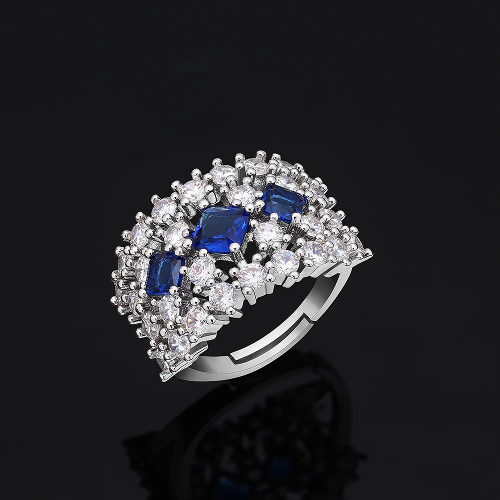 2025 Cubic Zirconia Bridal Ring Set