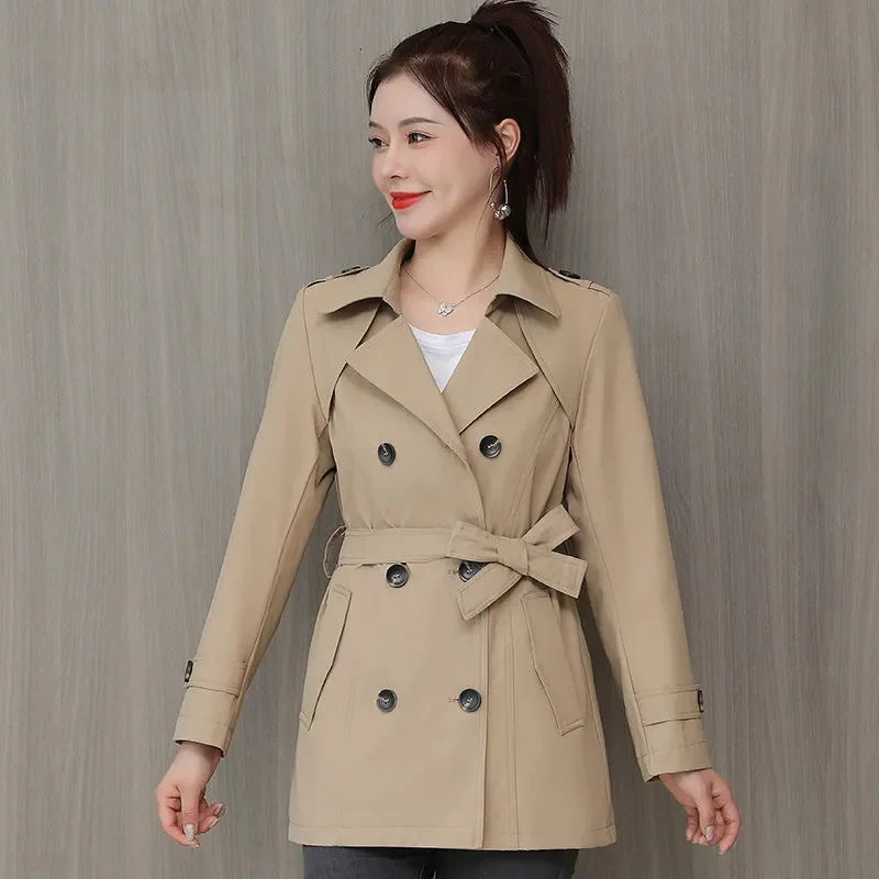 Women's 2024 Belted Spring Windbreaker