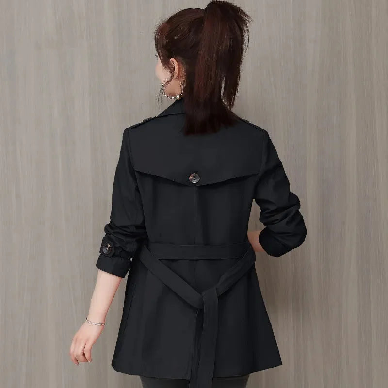 Women's 2024 Belted Spring Windbreaker