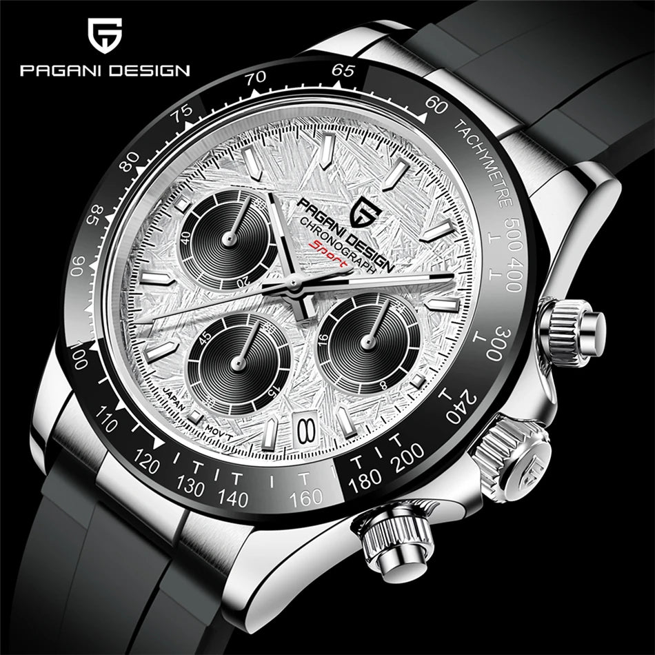 Premium ‘Genuine’ Pagani Design V2 'Relogio Masculino' Retro Sapphire Watch