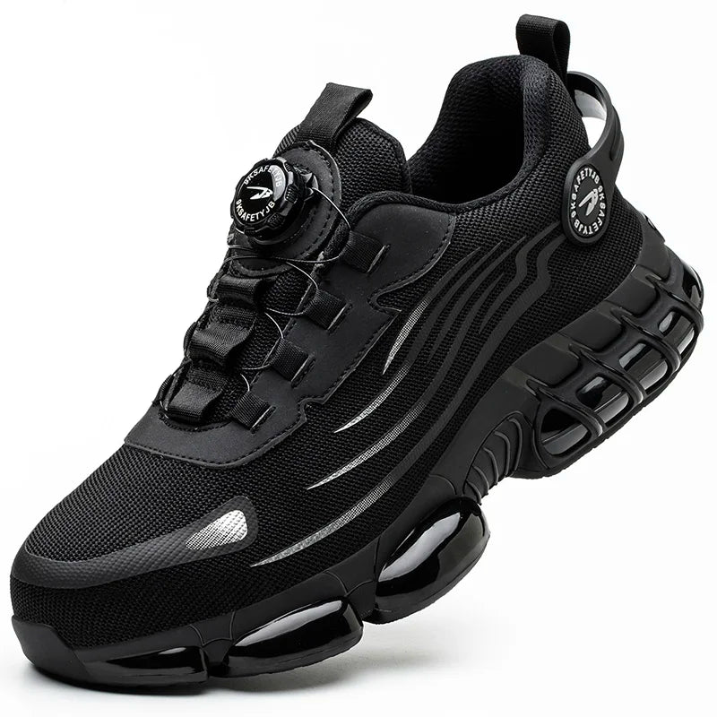 Men's Rotating-Lace Safety Work Shoes