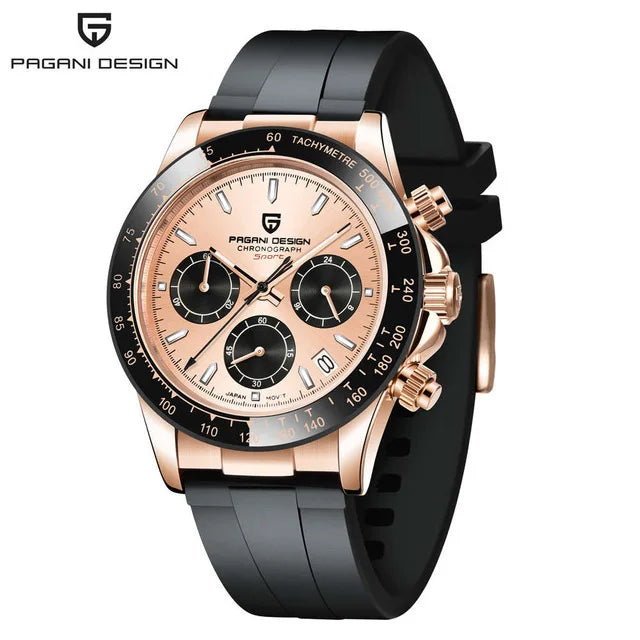 Premium ‘Genuine’ Pagani Design V2 'Relogio Masculino' Retro Sapphire Watch
