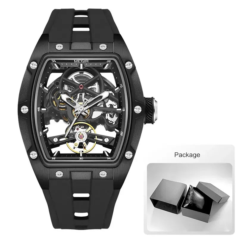 Automatic/Mechanical Skeleton Dial Sports Watch