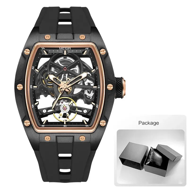Automatic/Mechanical Skeleton Dial Sports Watch