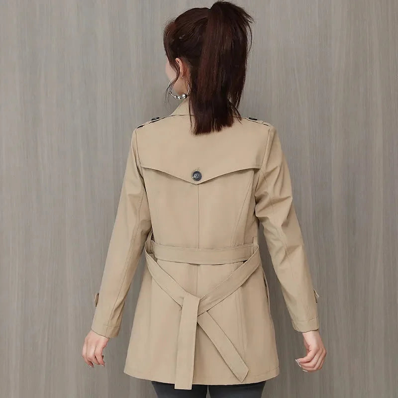 Women's 2024 Belted Spring Windbreaker