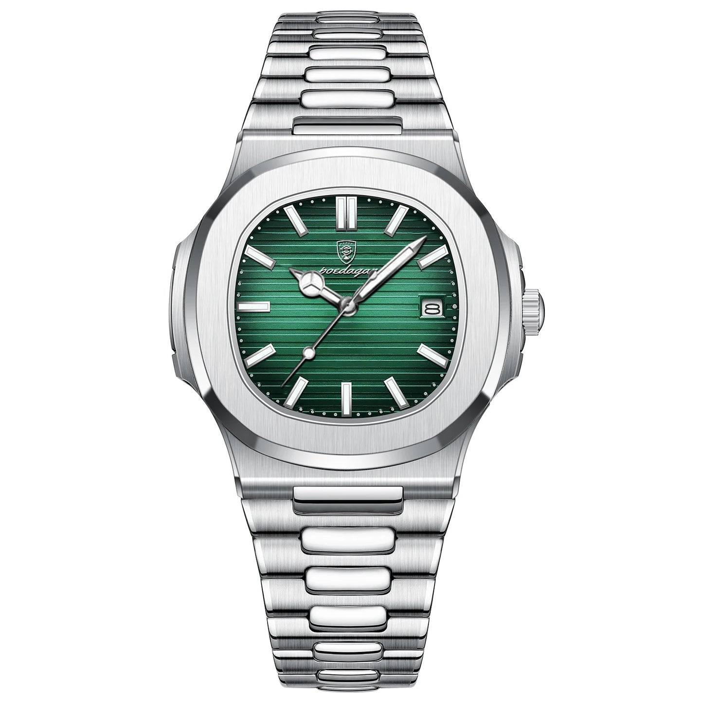 Square Stainless Steel Quartz Watch