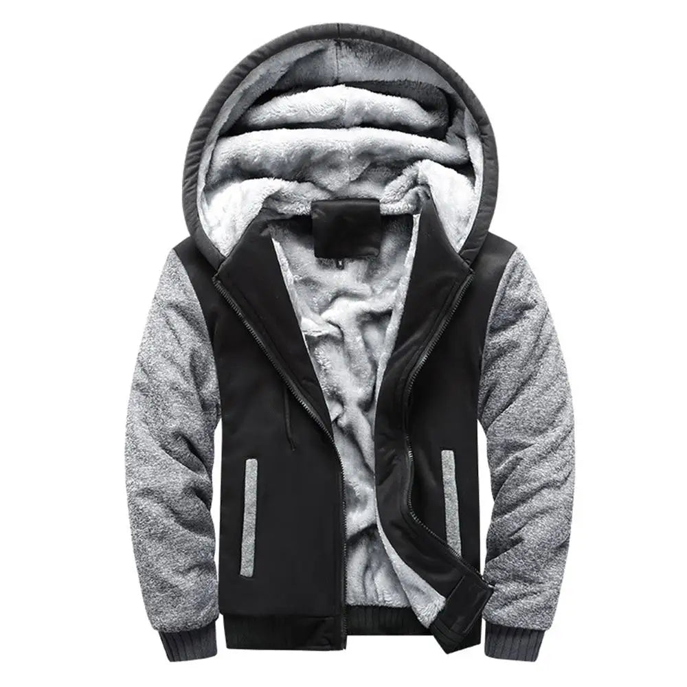 Men's Camo Fleece Winter Jacket
