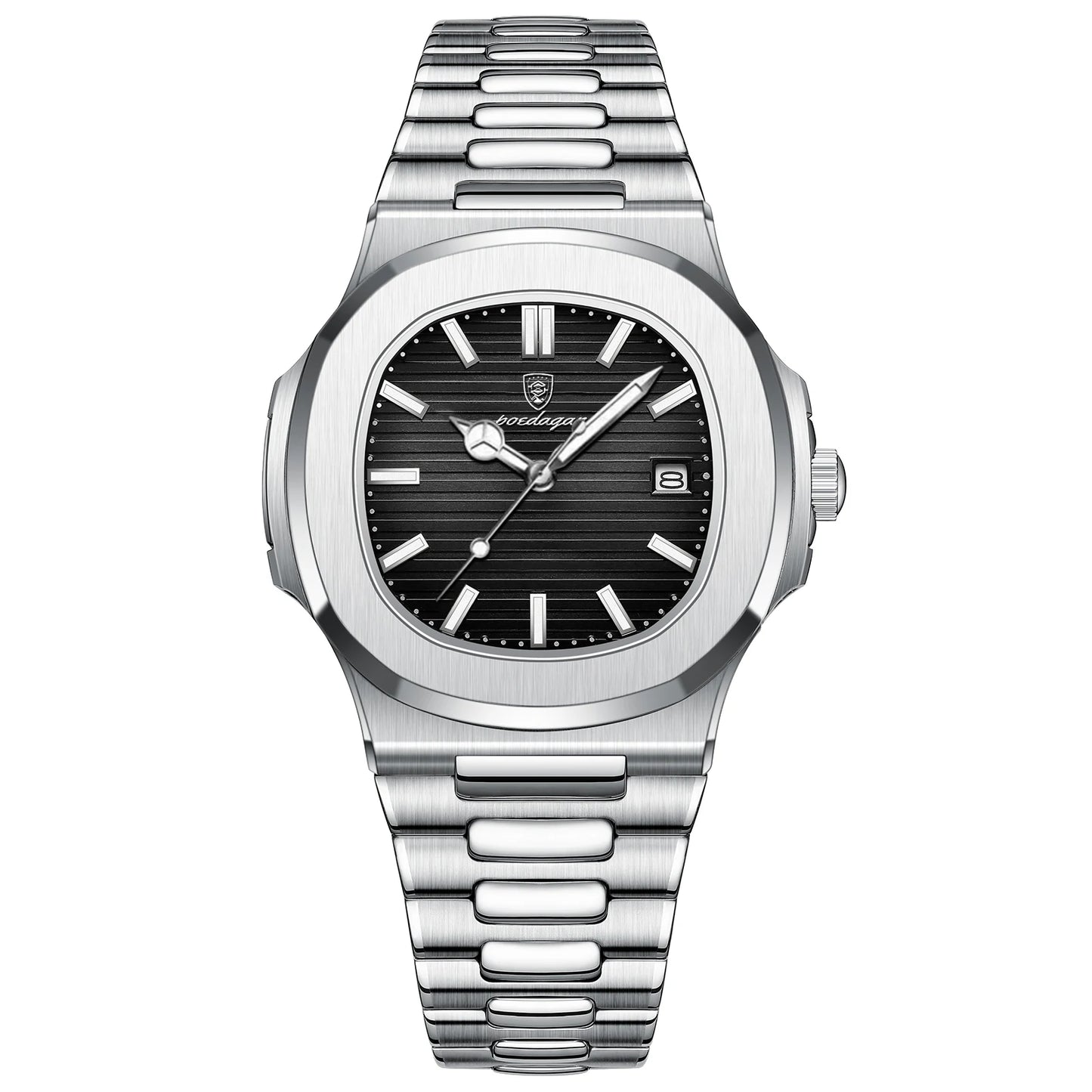 Square Stainless Steel Quartz Watch