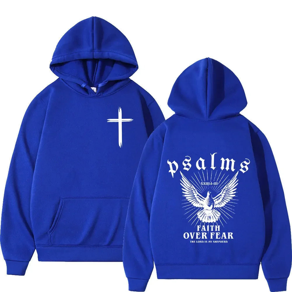 Christian 'Faith Over Fear' Bible Verse Hoodies