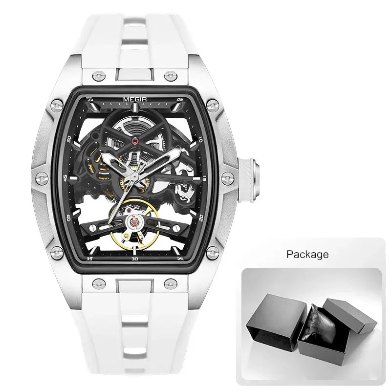 Automatic/Mechanical Skeleton Dial Sports Watch
