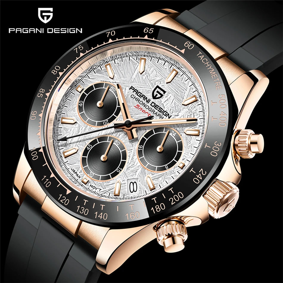 Premium ‘Genuine’ Pagani Design V2 'Relogio Masculino' Retro Sapphire Watch