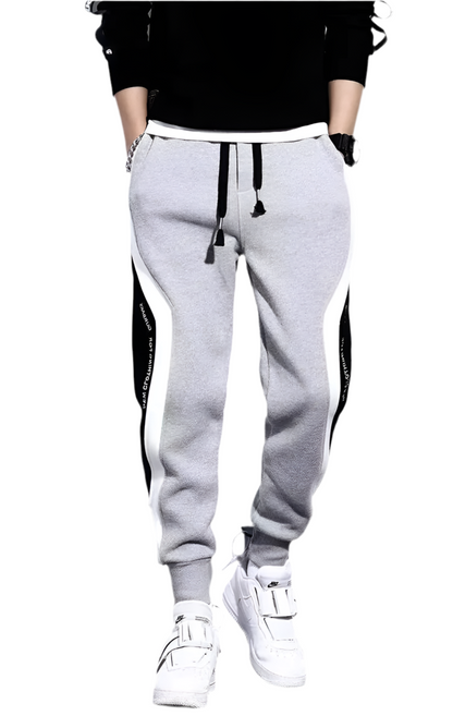 Men's Black Streetwear Joggers