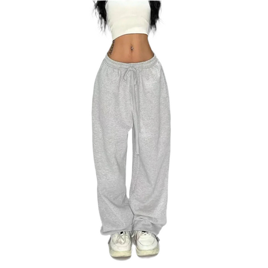 Women's Y2K Lace-Up Baggy Sweatpants