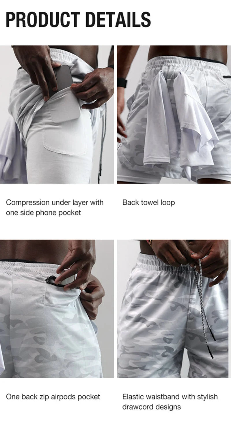 Men's Holy 2-in-1 Performance Gym Shorts