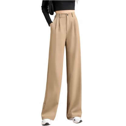 Women's High-Waist Wide-Leg Suit Pants