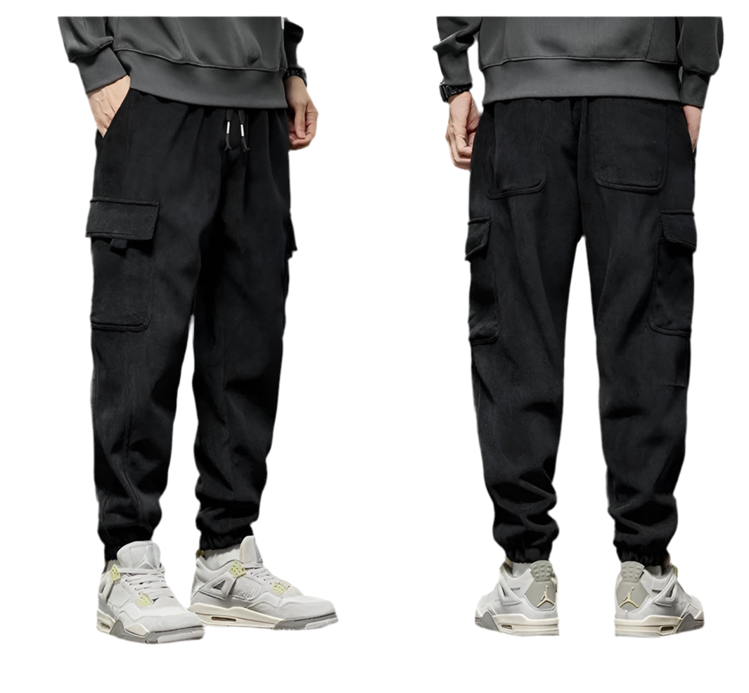 Men's Elastic Waist Straight Jogger Pants