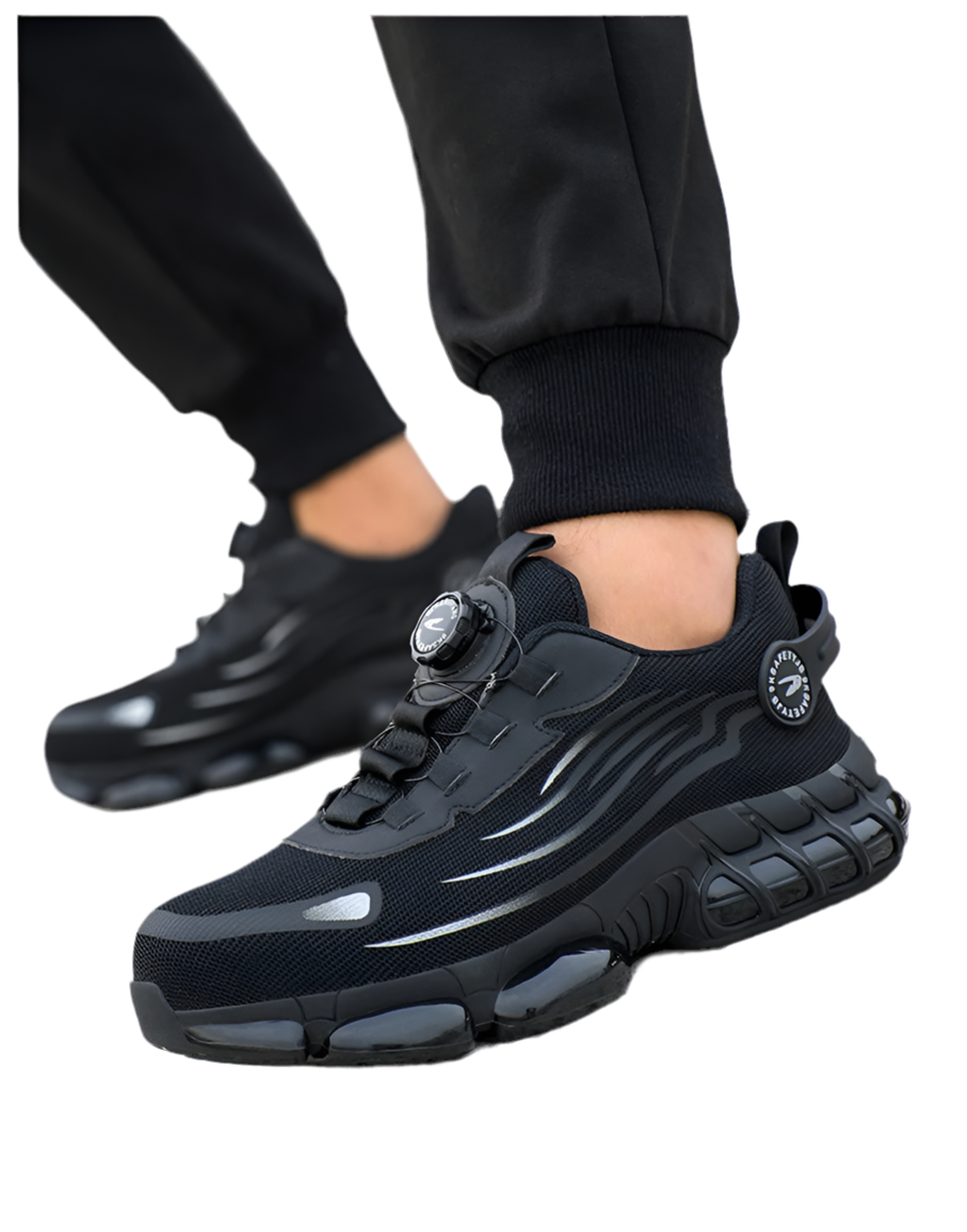 Men's Rotating-Lace Safety Work Shoes