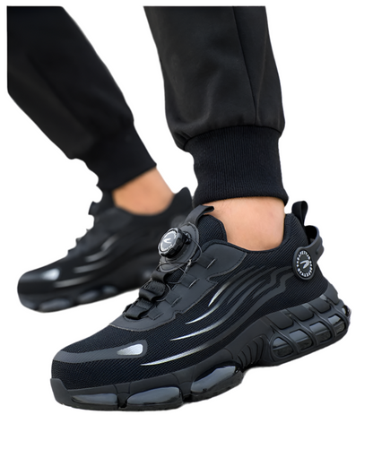 Men's Rotating-Lace Safety Work Shoes