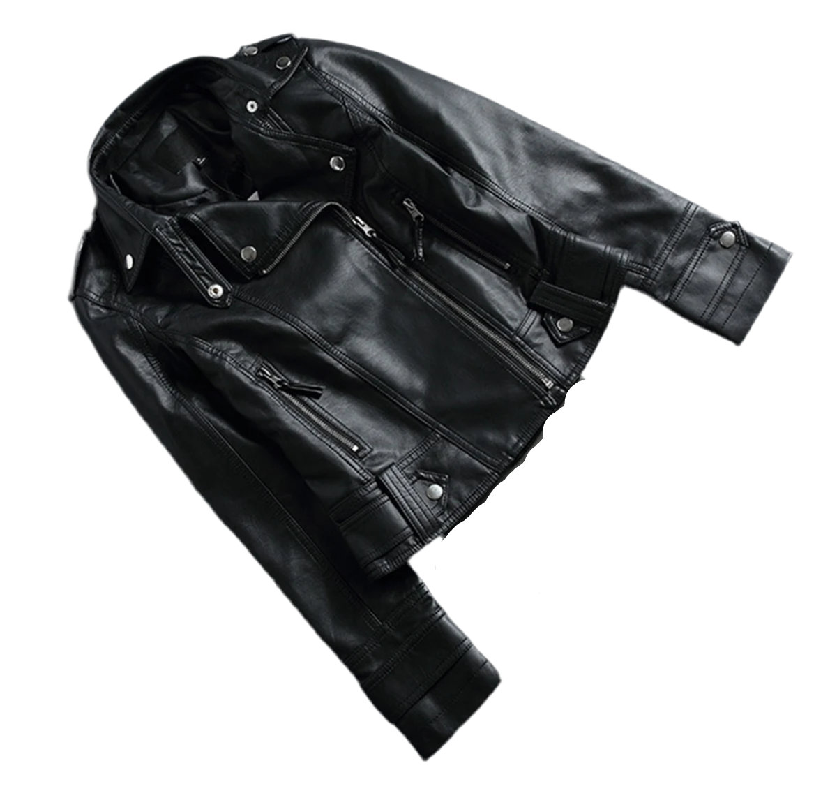 Women's 2024 Chic Leather Moto Jacket