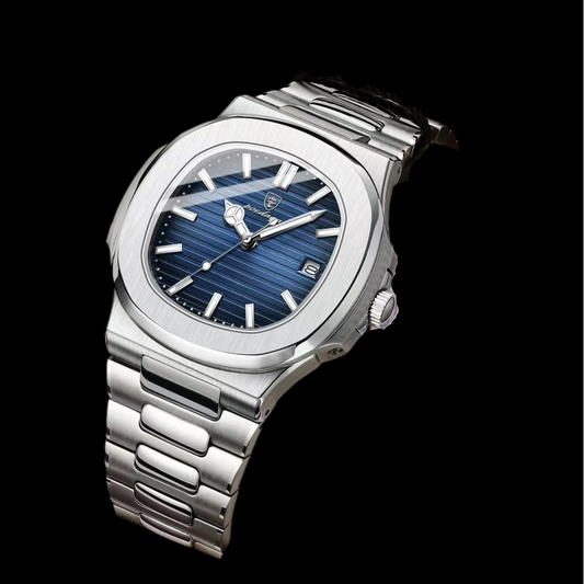 Square Stainless Steel Quartz Watch
