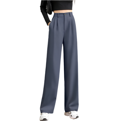 Women's High-Waist Wide-Leg Suit Pants