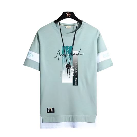 Versatile Colour-Block Summer T-Shirt