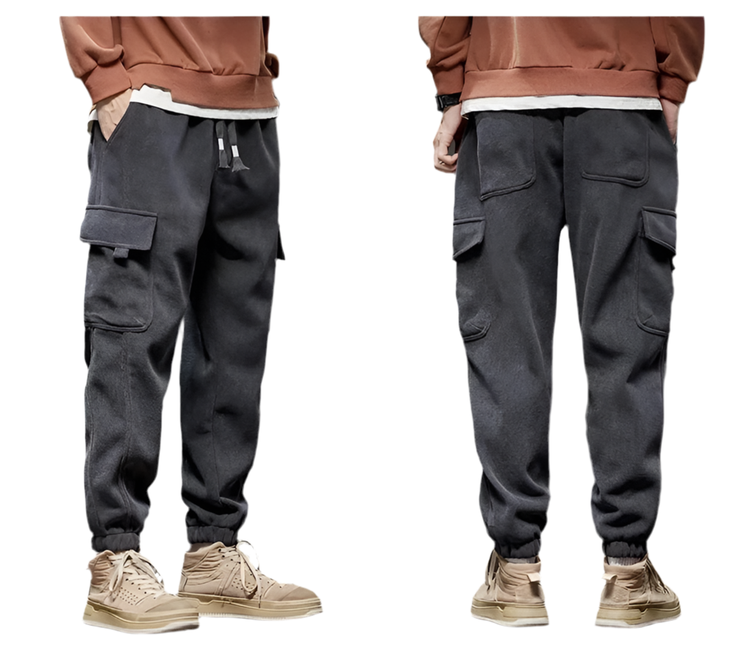 Men's Elastic Waist Straight Jogger Pants