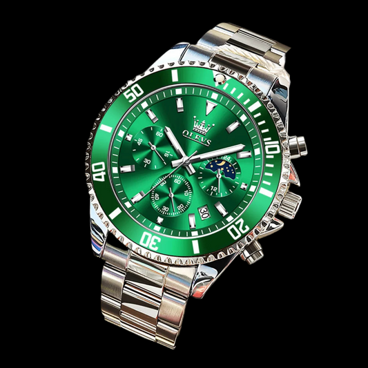 Premium Moonphase Chronograph Stainless Watch
