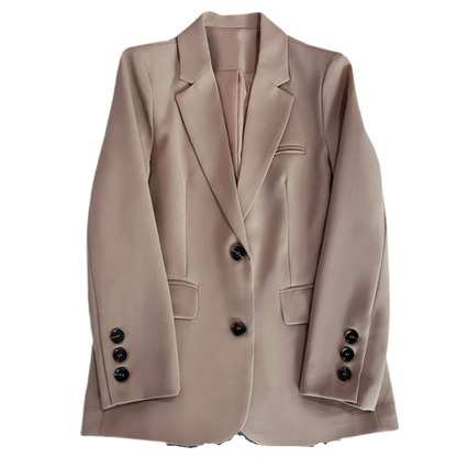 Women's Chic Slim Brown Blazer