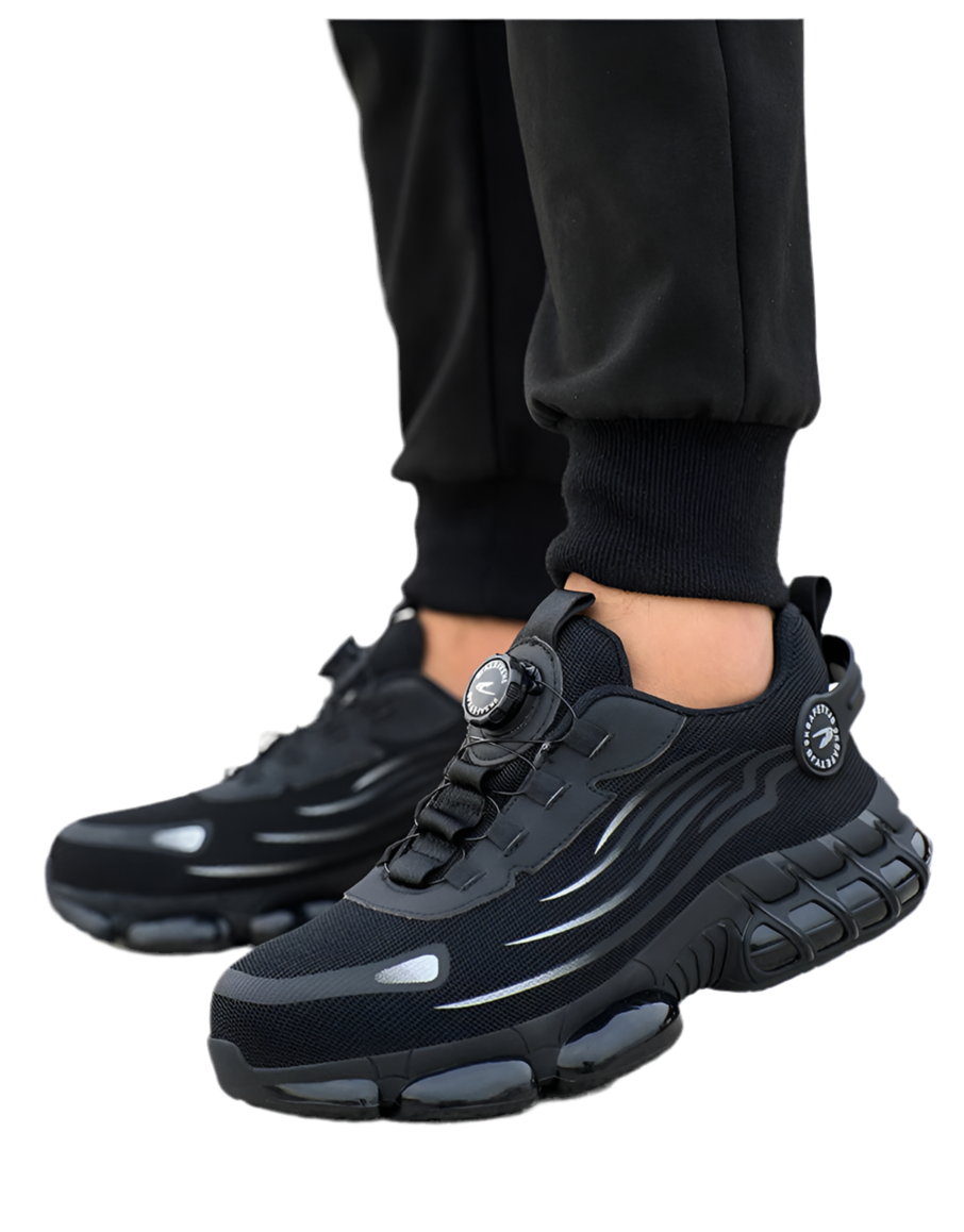 Men's Rotating-Lace Safety Work Shoes