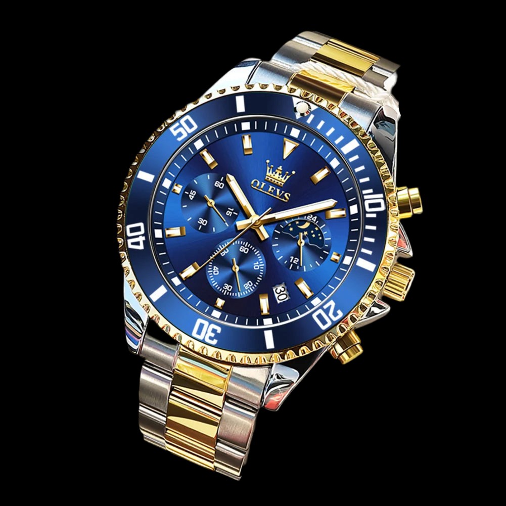 Premium Moonphase Chronograph Stainless Watch