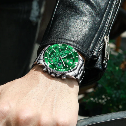 Premium Moonphase Chronograph Stainless Watch