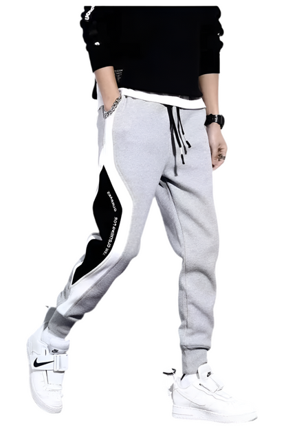 Men's Black Streetwear Joggers