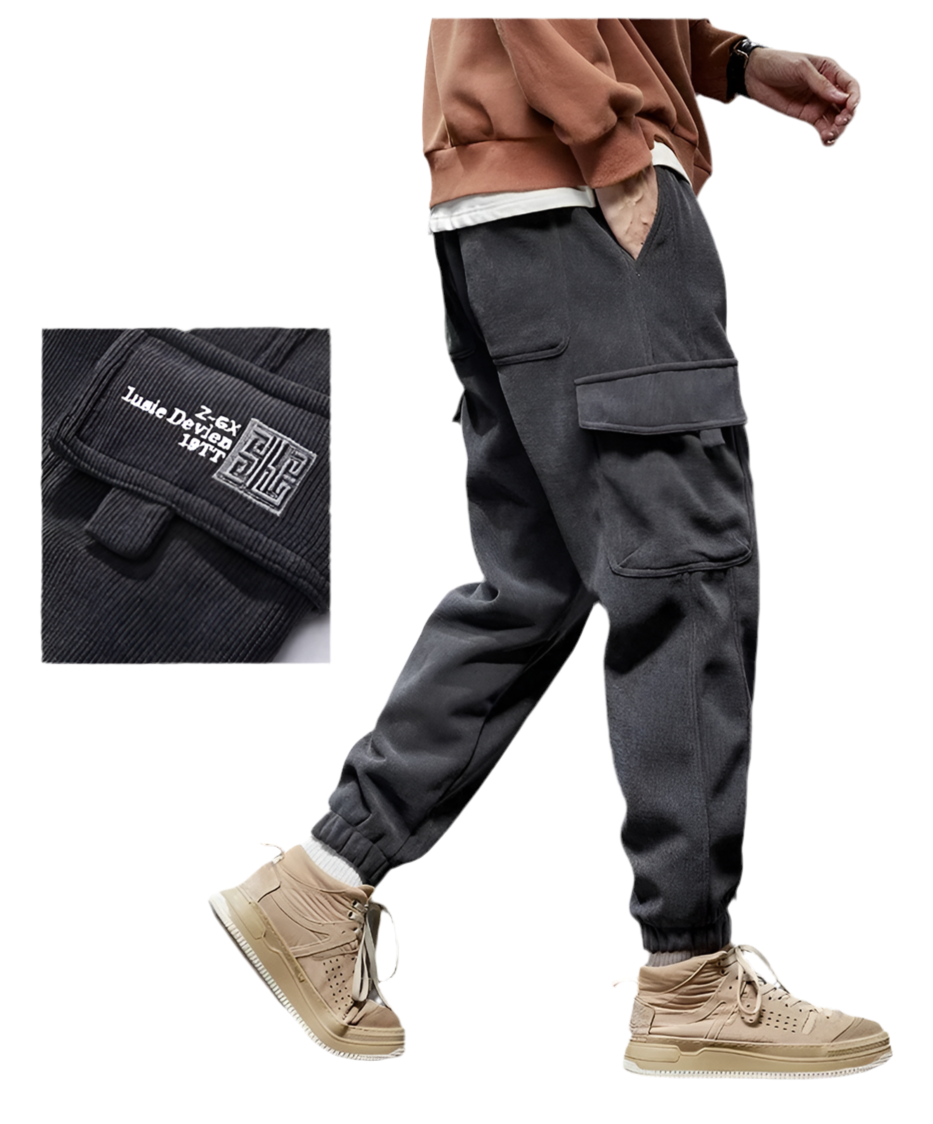 Men's Elastic Waist Straight Jogger Pants