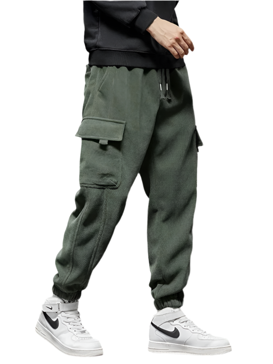 Men's Elastic Waist Straight Jogger Pants