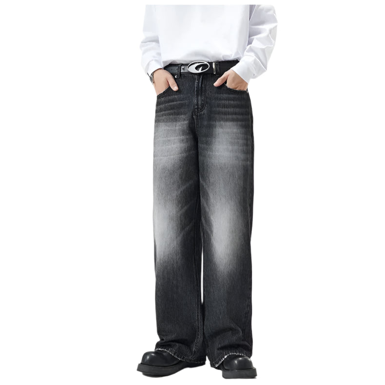 Men’s Vintage Denim Distressed Baggy Jeans