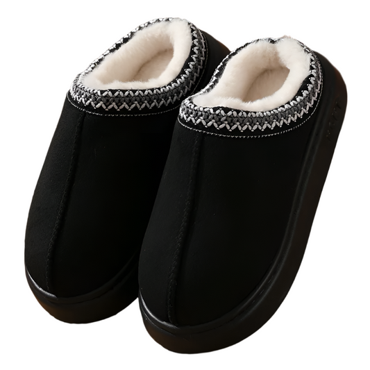 Fluffy Winter Platform Slippers
