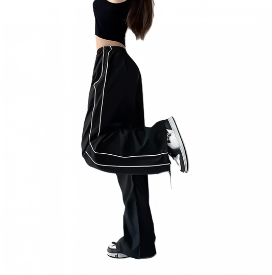 Y2K Drawstring Cargo Parachute Pants