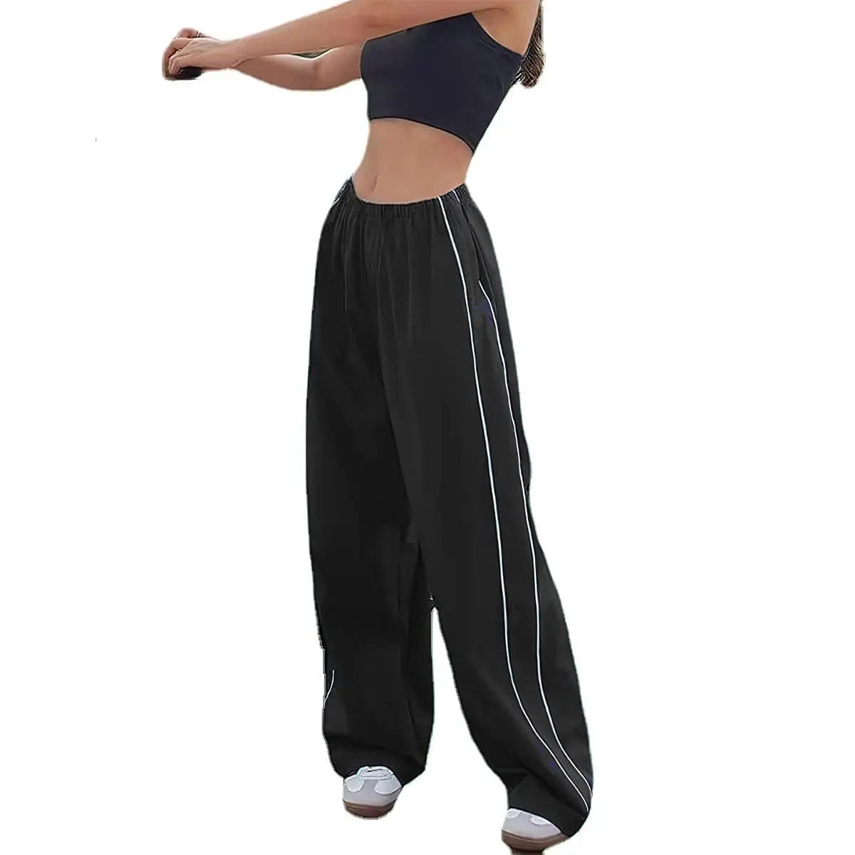 Y2K Drawstring Cargo Parachute Pants
