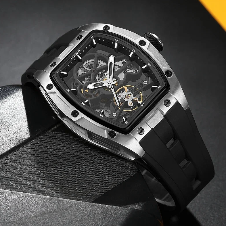 Automatic/Mechanical Skeleton Dial Sports Watch