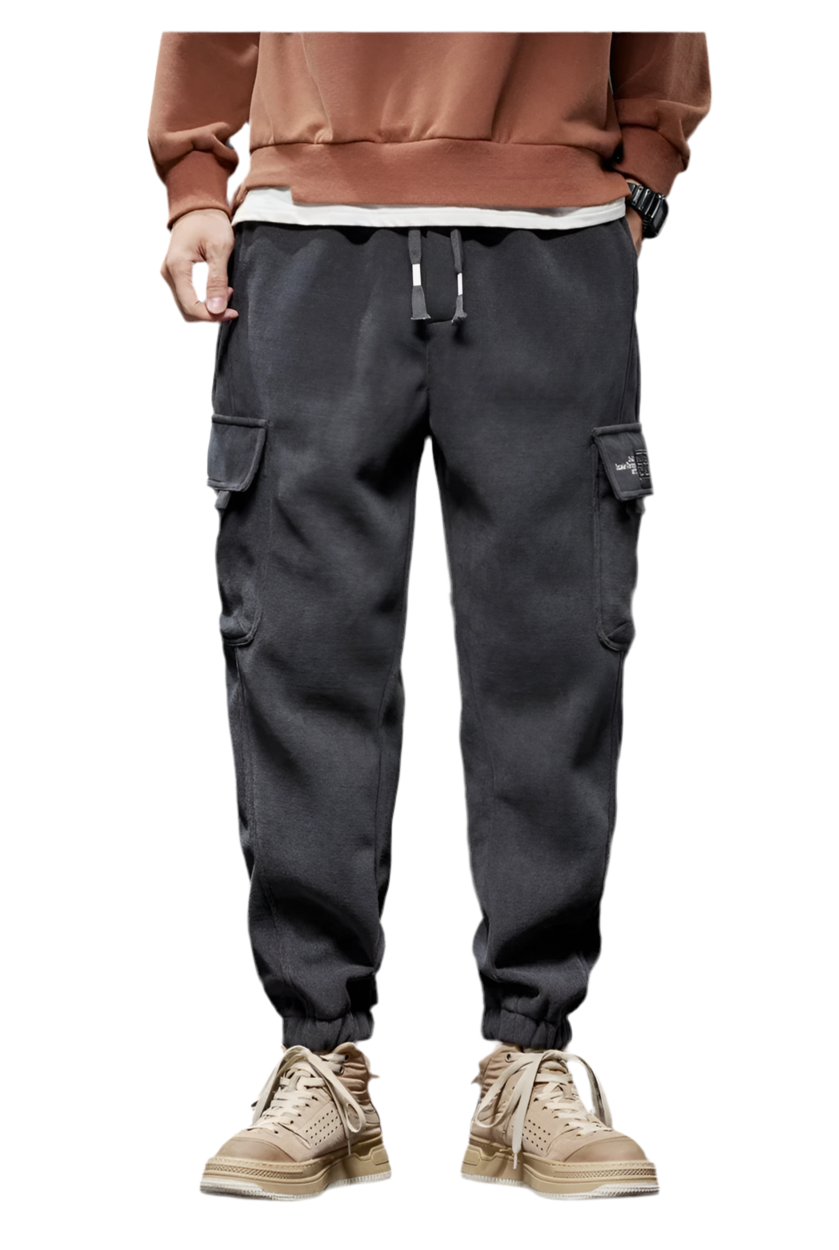 Men's Elastic Waist Straight Jogger Pants