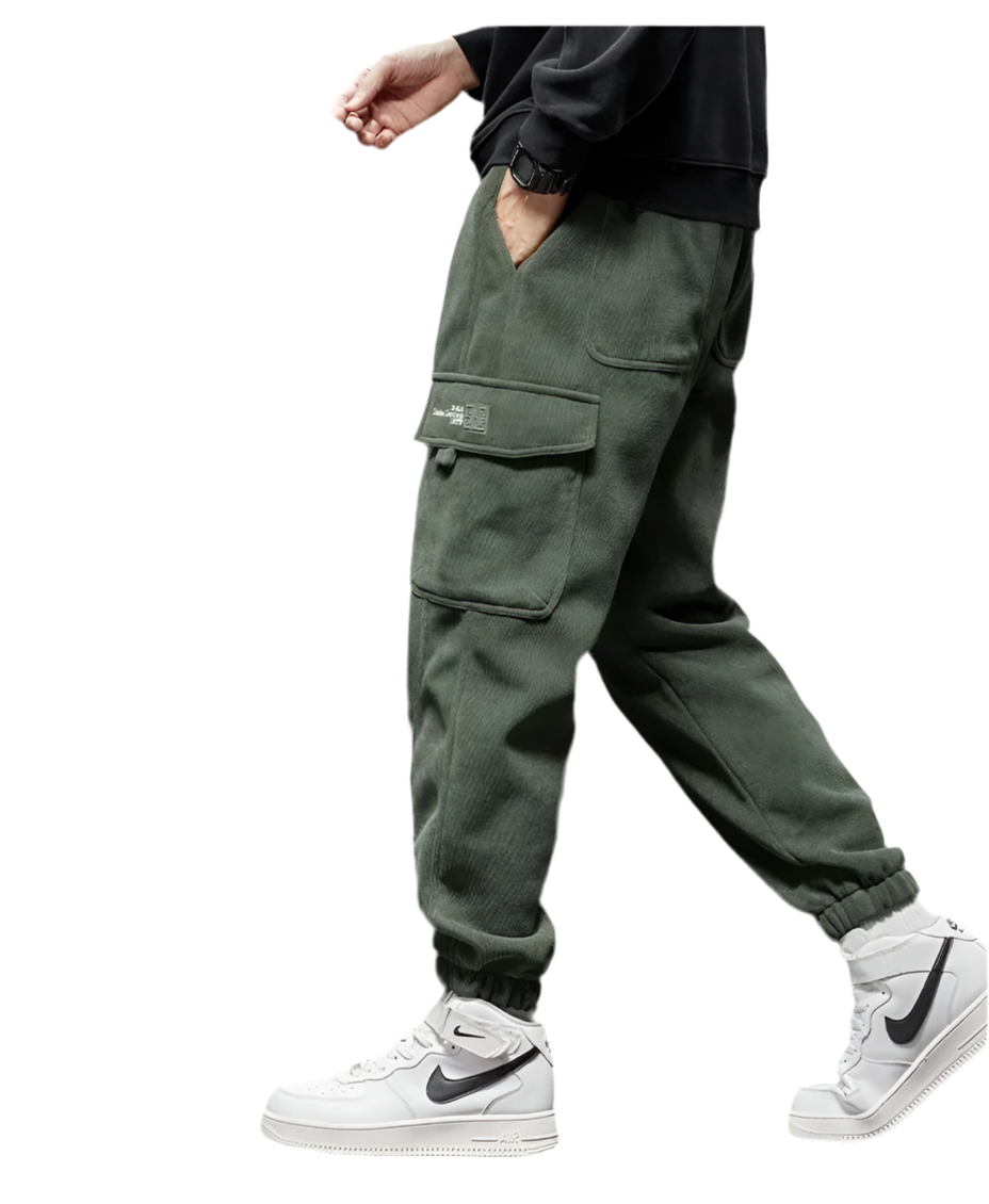 Men's Elastic Waist Straight Jogger Pants