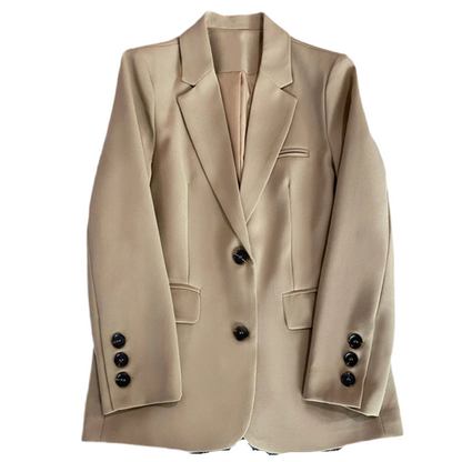 Women's Chic Slim Brown Blazer