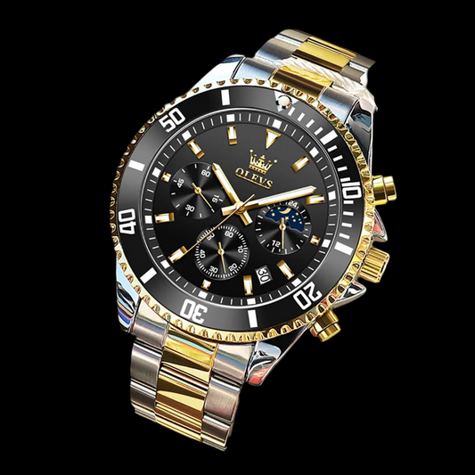 Premium Moonphase Chronograph Stainless Watch