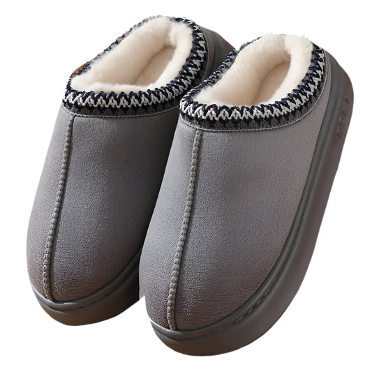 Fluffy Winter Platform Slippers