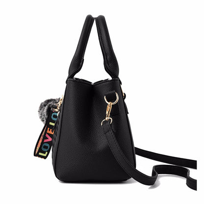 'Sac a Main' Ladies Embroidered Leather Messenger Handbag