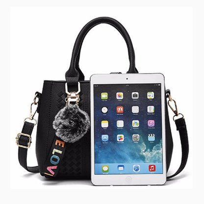 'Sac a Main' Ladies Embroidered Leather Messenger Handbag