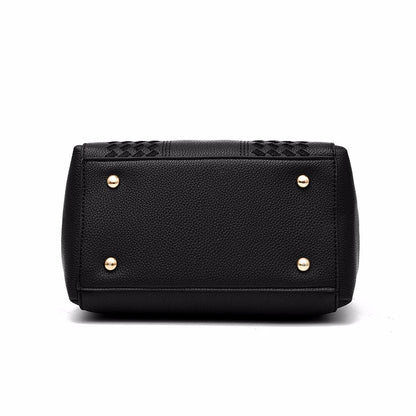 'Sac a Main' Ladies Embroidered Leather Messenger Handbag