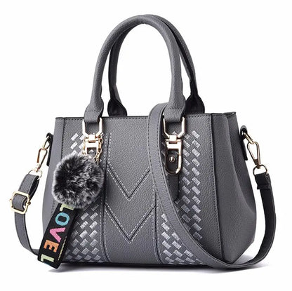 'Sac a Main' Ladies Embroidered Leather Messenger Handbag